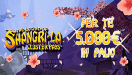 Promozione Gioco Digitale: 5.000€ in palio con la slot The Legend of Shangri La