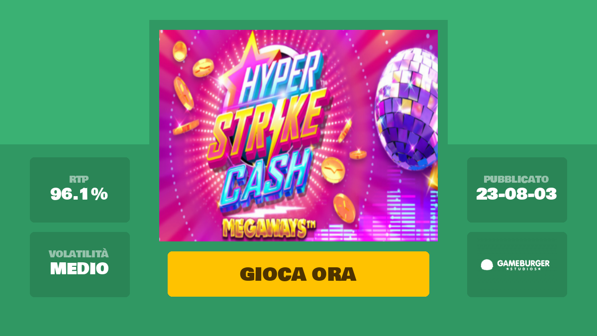 Hyper Strike Cash Megaways Slot Machine Gioca Gratis Online